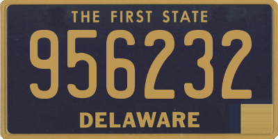 DE license plate 956232