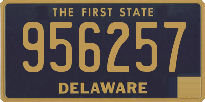 DE license plate 956257