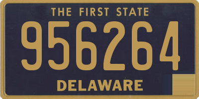 DE license plate 956264