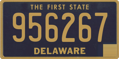DE license plate 956267