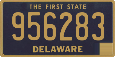 DE license plate 956283