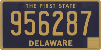 DE license plate 956287
