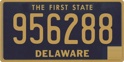 DE license plate 956288