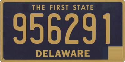 DE license plate 956291