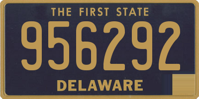 DE license plate 956292