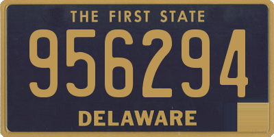 DE license plate 956294