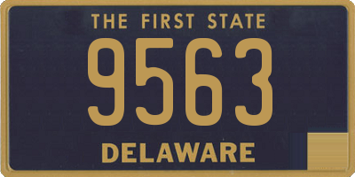 DE license plate 9563