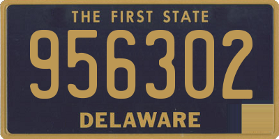 DE license plate 956302