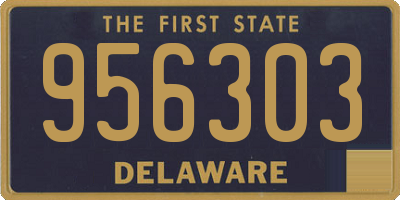 DE license plate 956303