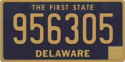 DE license plate 956305