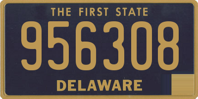 DE license plate 956308