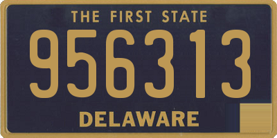 DE license plate 956313