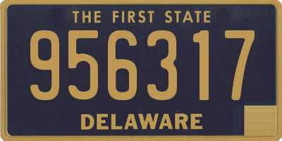 DE license plate 956317