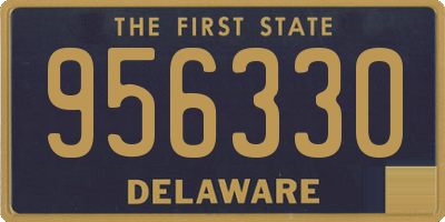 DE license plate 956330