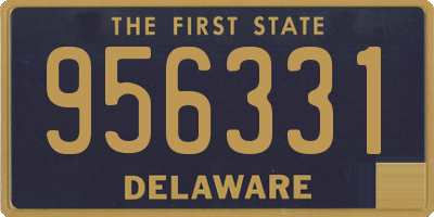 DE license plate 956331
