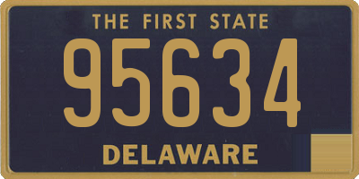DE license plate 95634