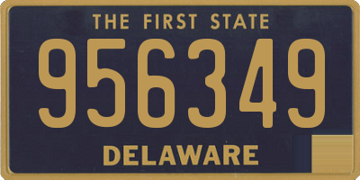 DE license plate 956349