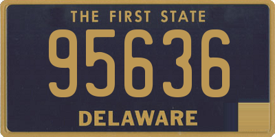DE license plate 95636