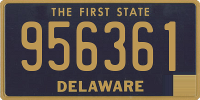 DE license plate 956361