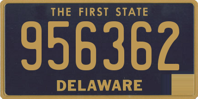 DE license plate 956362