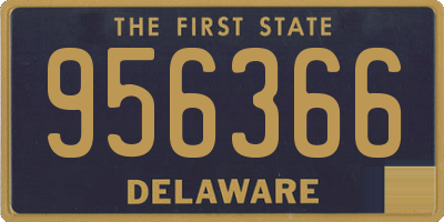 DE license plate 956366