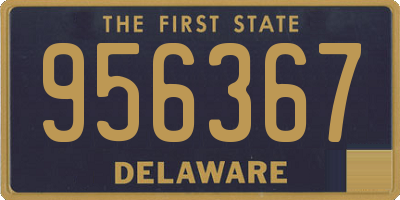 DE license plate 956367