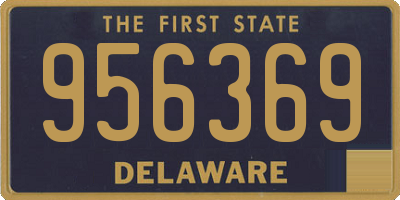 DE license plate 956369