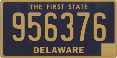 DE license plate 956376