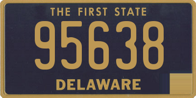 DE license plate 95638