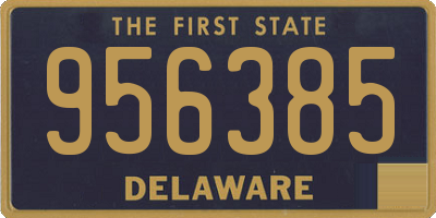 DE license plate 956385