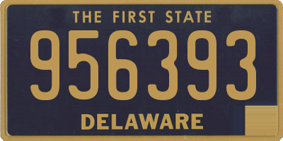 DE license plate 956393