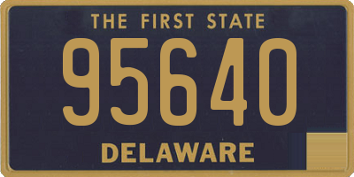 DE license plate 95640
