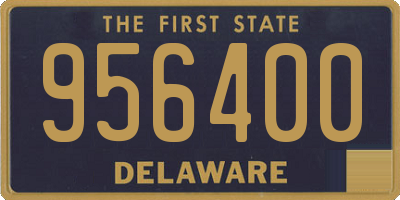 DE license plate 956400