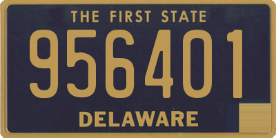 DE license plate 956401