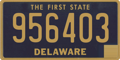 DE license plate 956403