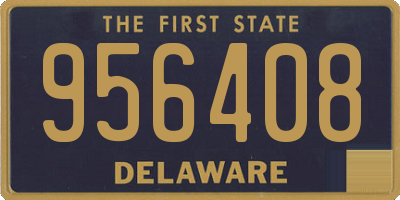 DE license plate 956408