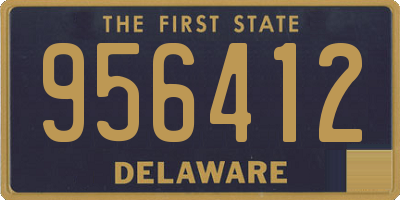 DE license plate 956412