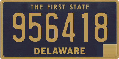 DE license plate 956418