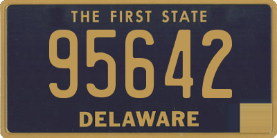 DE license plate 95642
