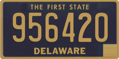 DE license plate 956420