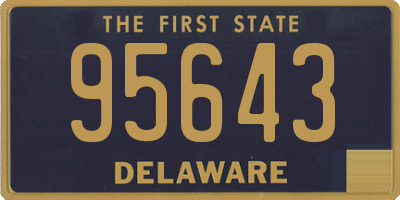 DE license plate 95643