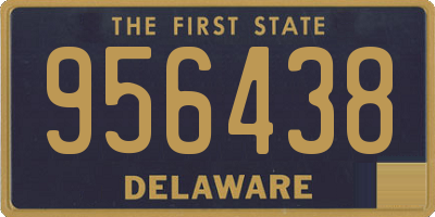 DE license plate 956438