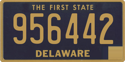 DE license plate 956442