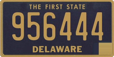 DE license plate 956444
