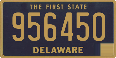 DE license plate 956450