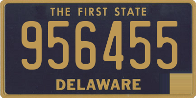 DE license plate 956455