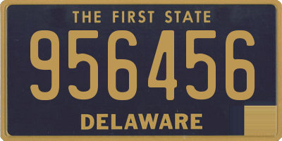 DE license plate 956456