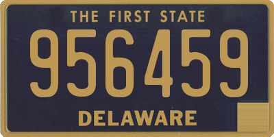 DE license plate 956459