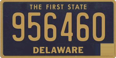 DE license plate 956460
