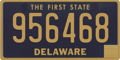 DE license plate 956468